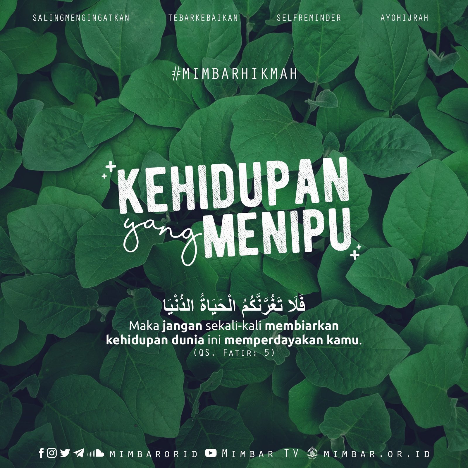 KEHIDUPAN YANG MENIPU