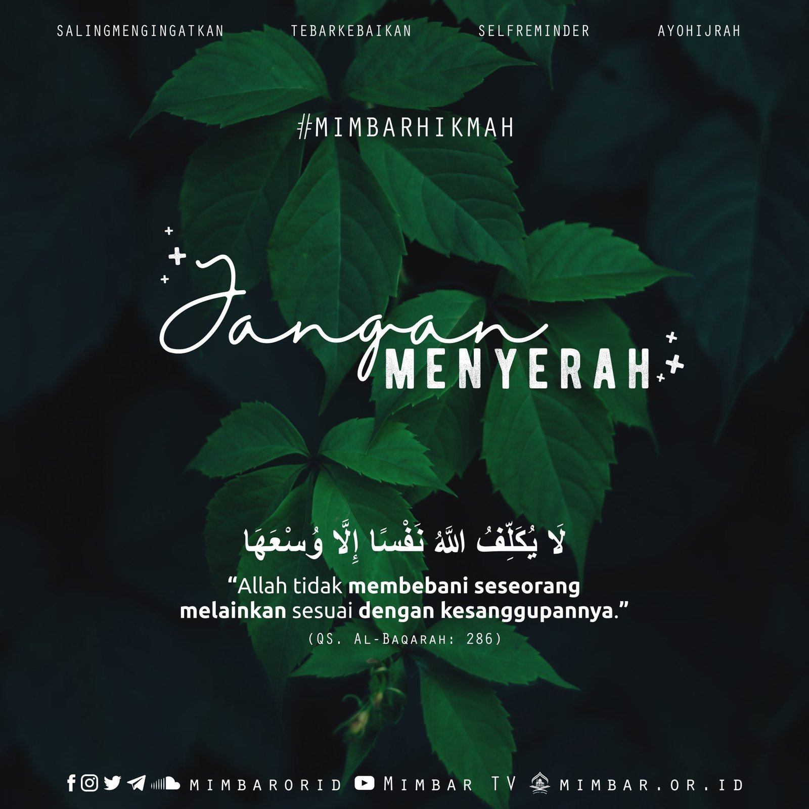 JANGAN MENYERAH
