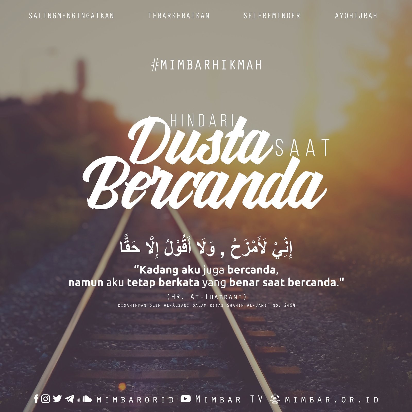 HINDARI DUSTA SAAT BERCANDA