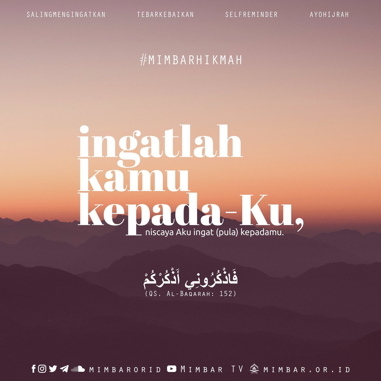 INGATLAH KAMU KEPADA-KU